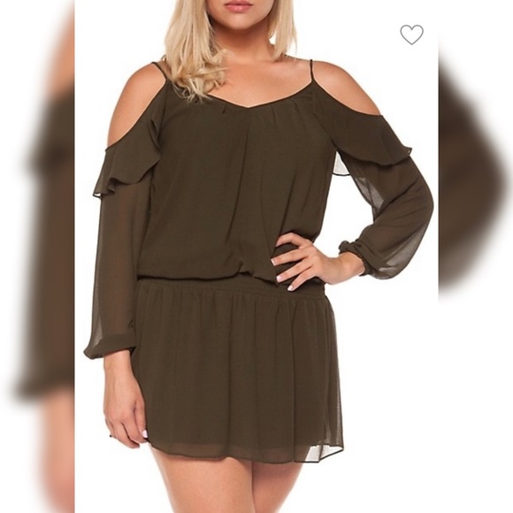 Dex Cold Shoulder Top Dress Size Small - Picture 1 of 3